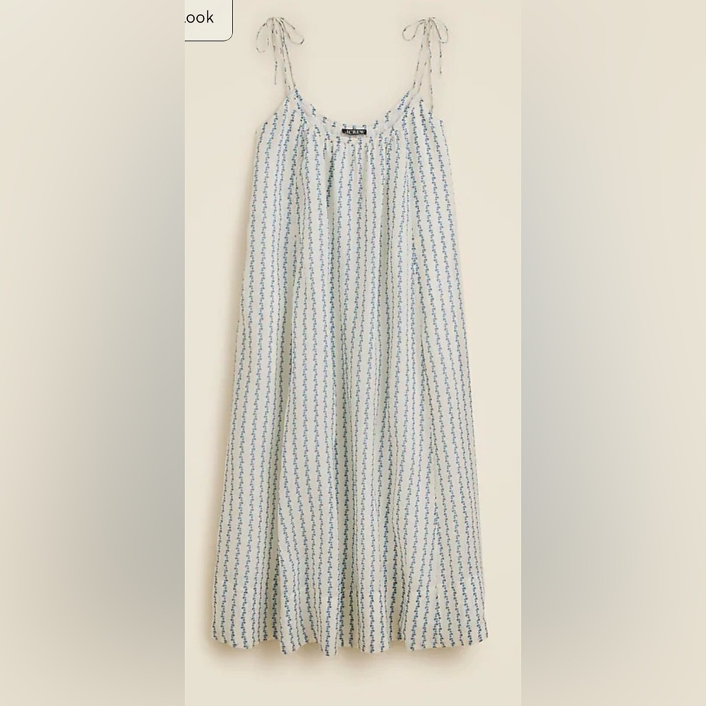 NWT!! J.Crew Floaty tie-shoulder dress in floral-print ramie